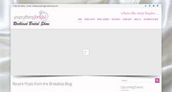 Desktop Screenshot of everythingbridalshows.com